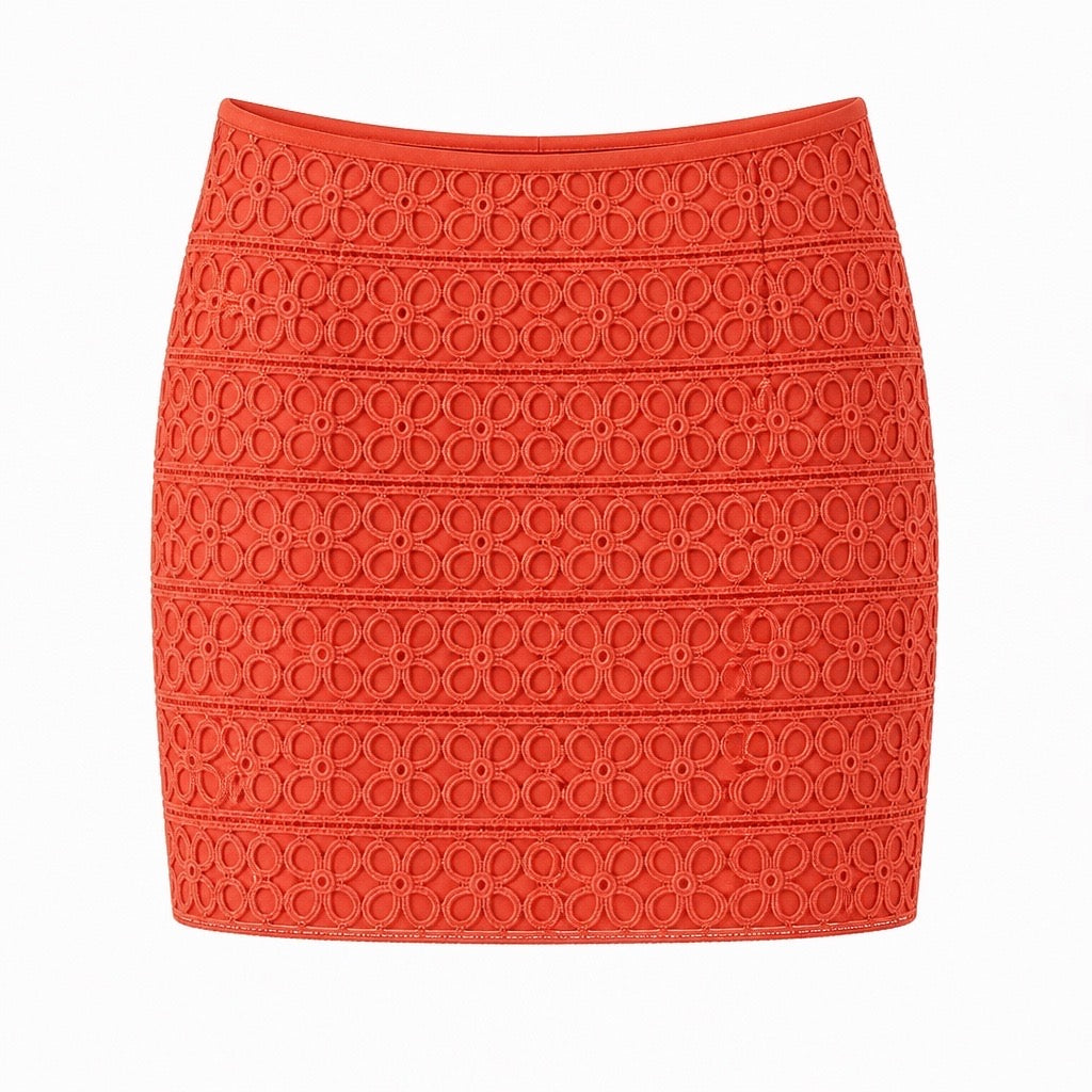 Orange Mini Skirt