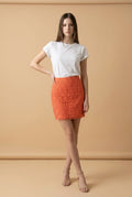 Orange Mini Skirt