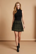 Khaki and Black Diane von Furstenberg Skirt