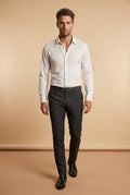 White Barabas Shirt with Rhinestones