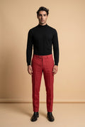 Red Linen Trousers