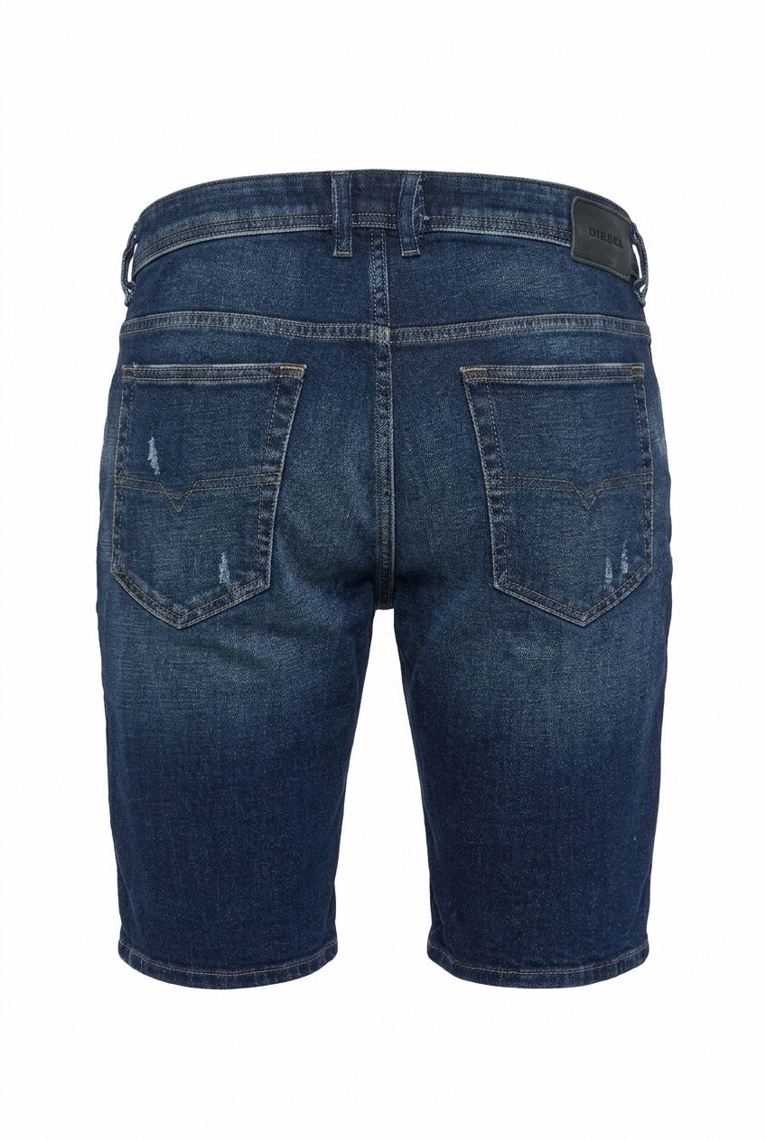 Distressed Blue Diesel Denim Shorts