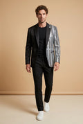 Black Blazer with Sequin Embellishment