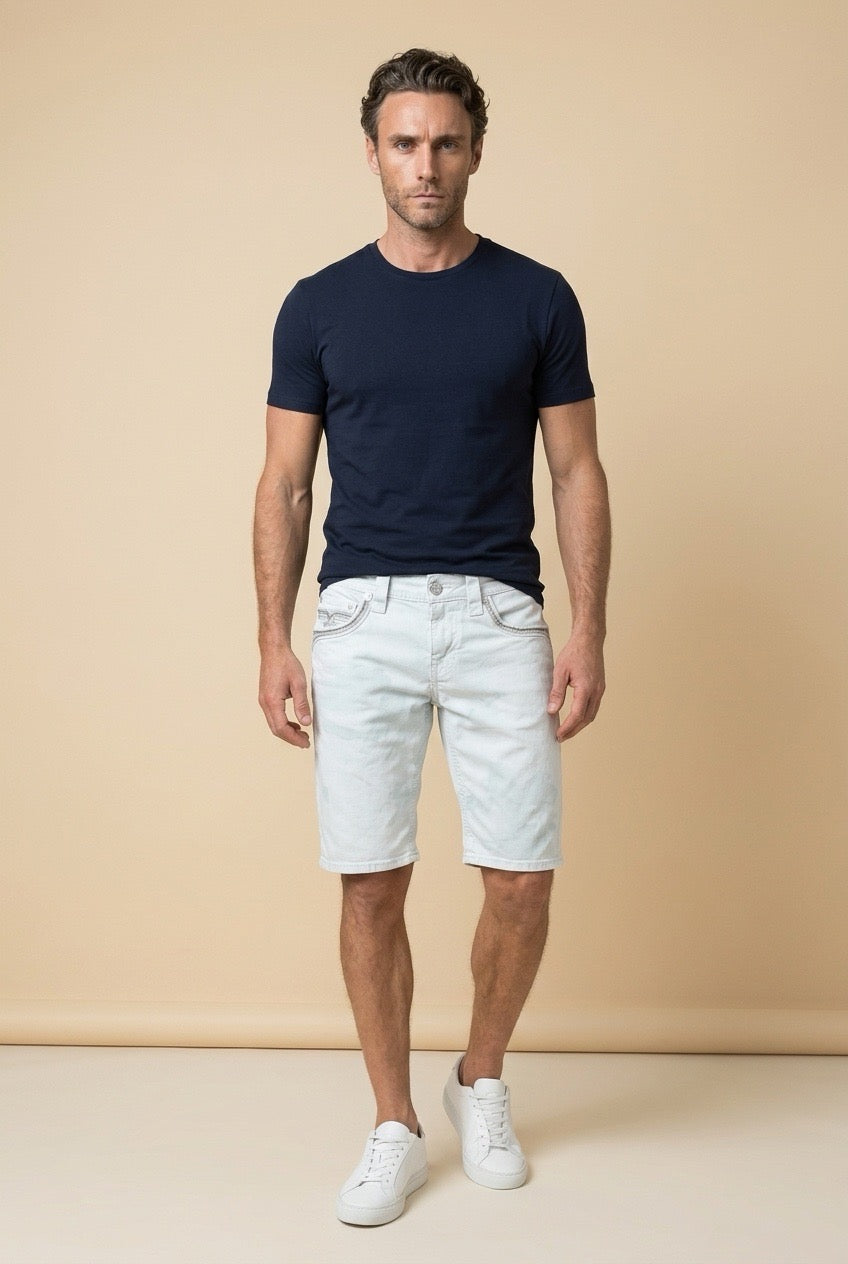 Rock Revival Jacoba White Shorts