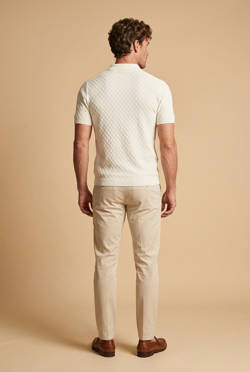 Express Zippered Fine Knit Polo