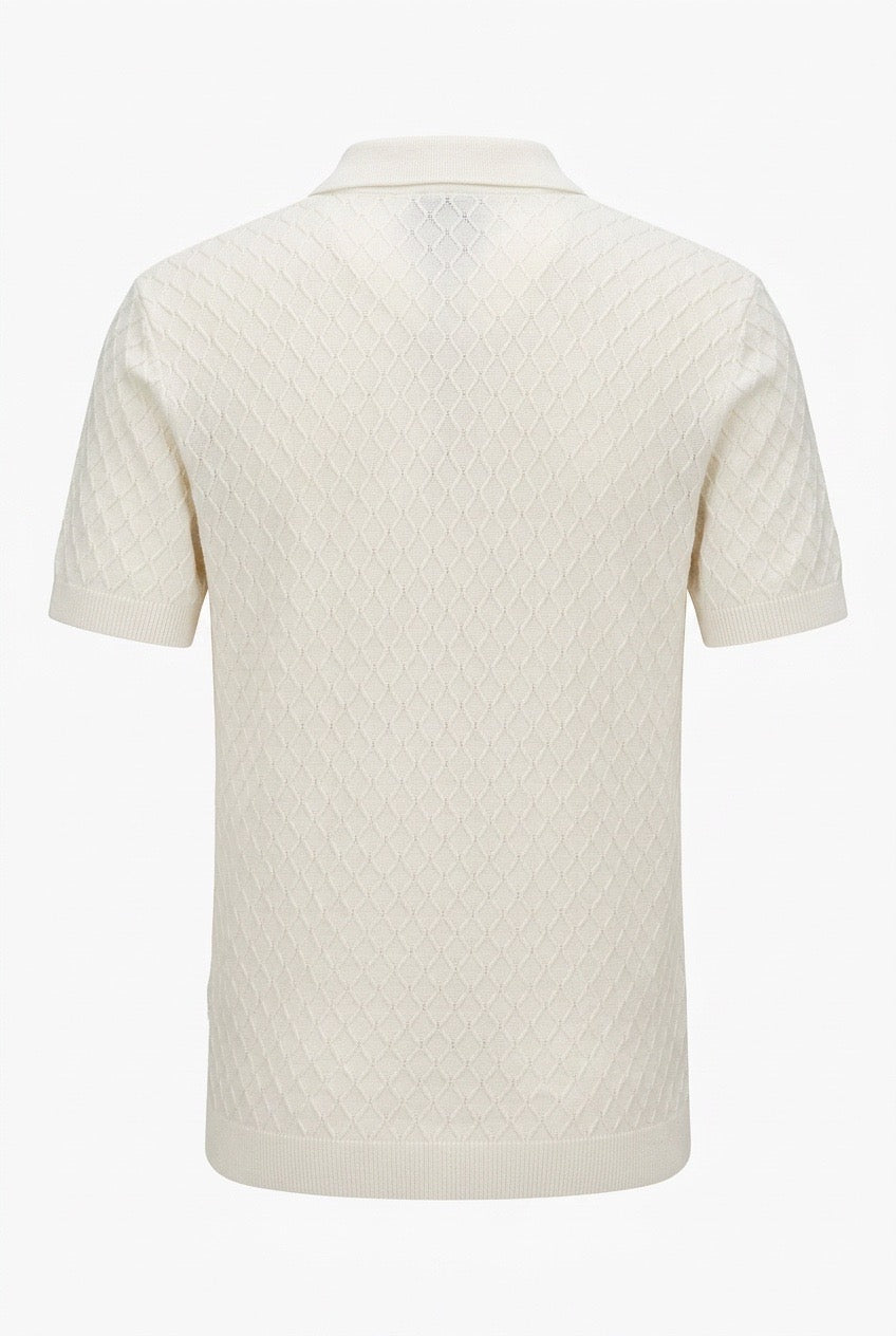 Express Zippered Fine Knit Polo