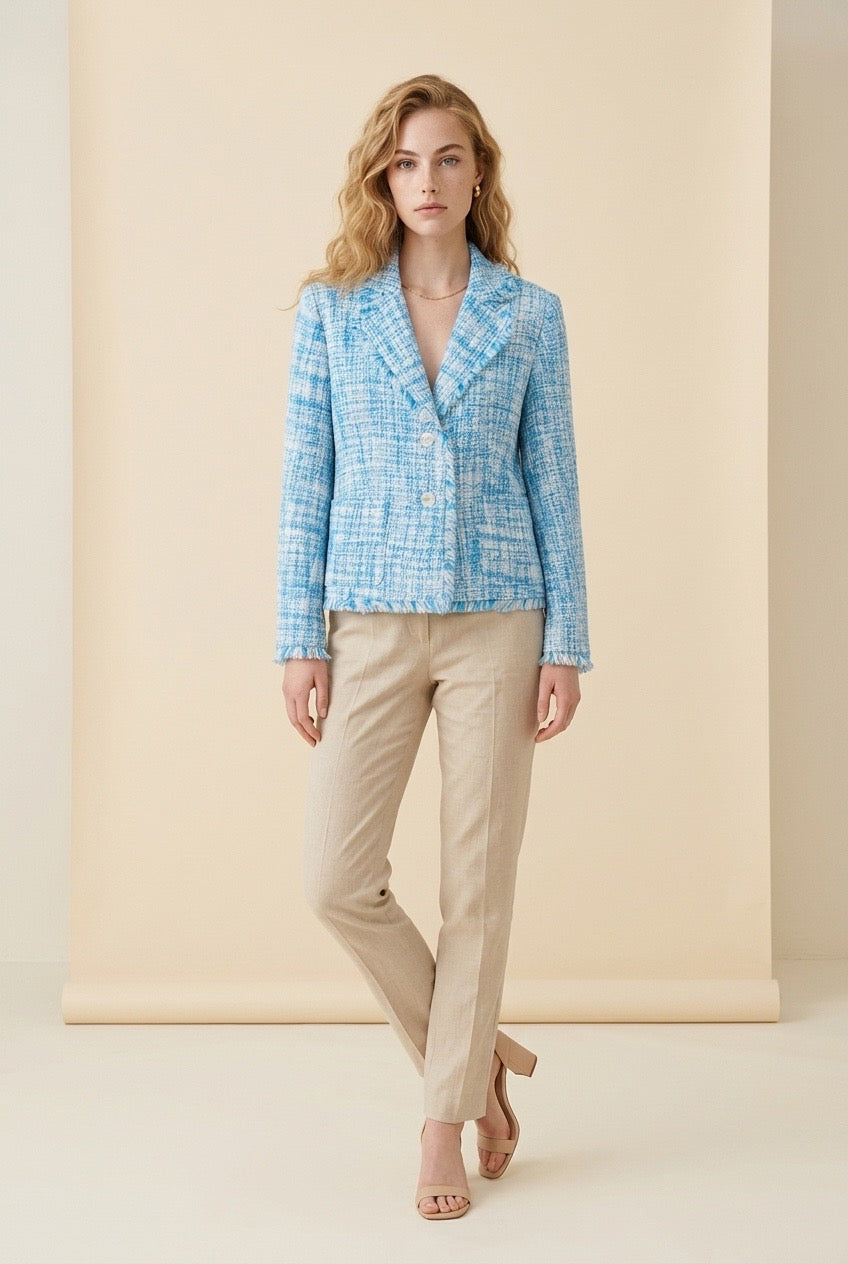 Plaid Chanel Inspired Jacket