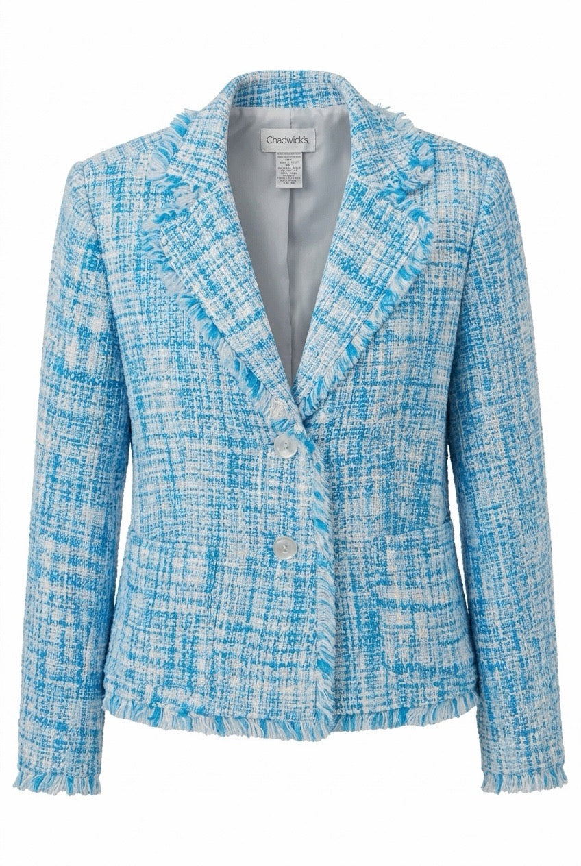 Plaid Chanel Inspired Jacket
