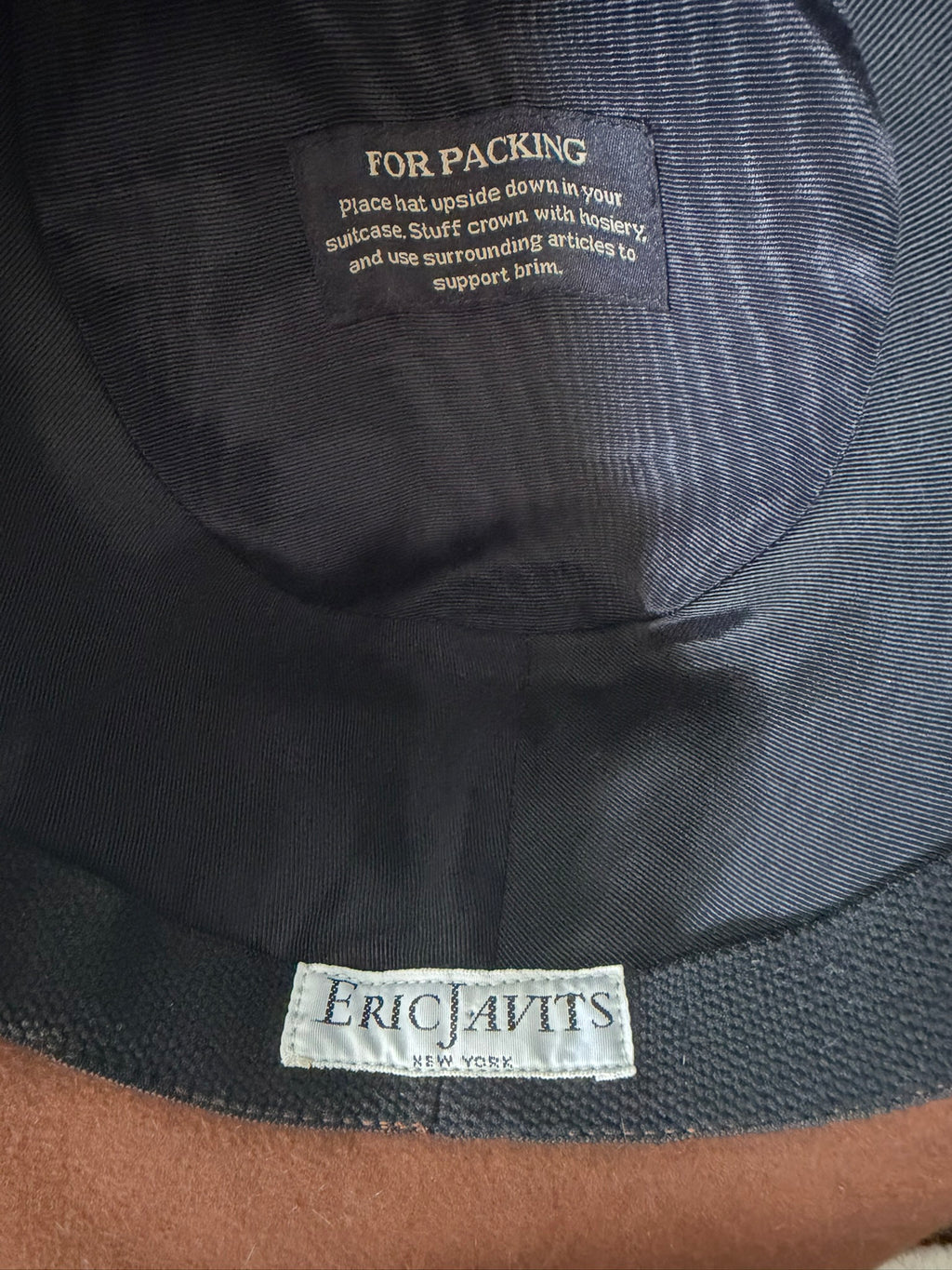 Eric Javits Brown Sombrero Cowboy Hat