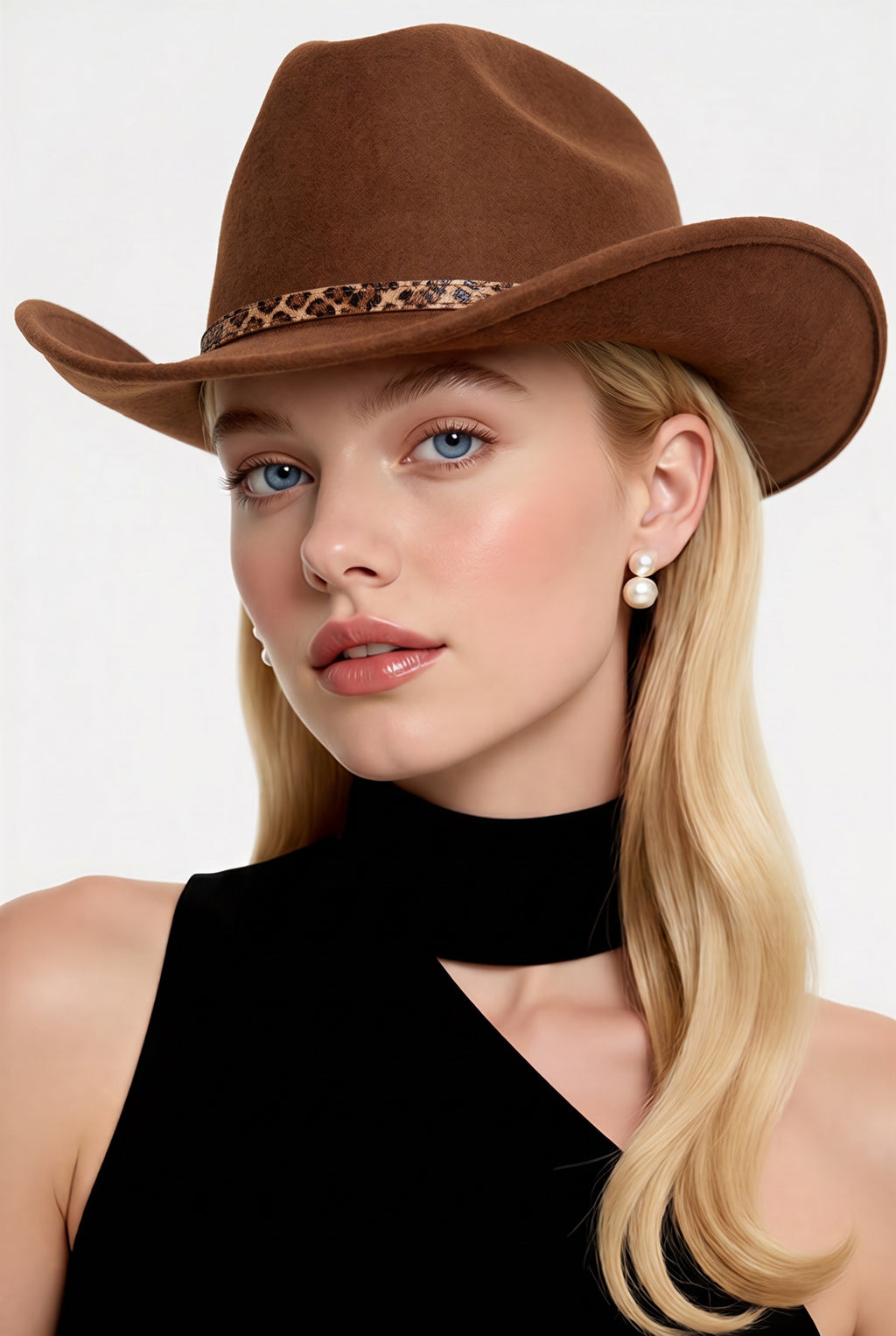 Eric Javits Brown Sombrero Cowboy Hat