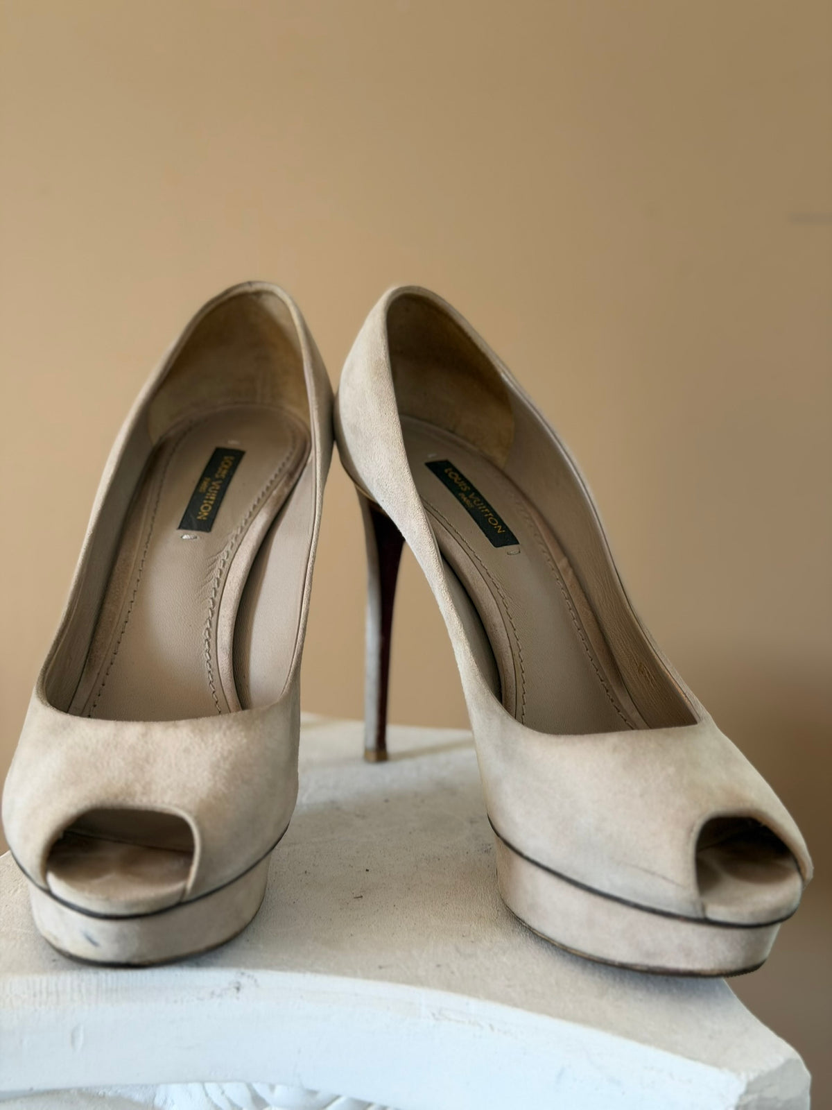 Louis Vuitton Peep-Toe Platforms