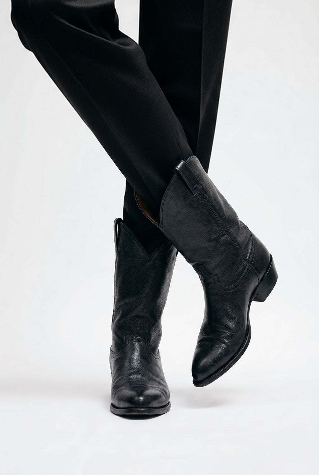 Men's Black Cowboy Boots