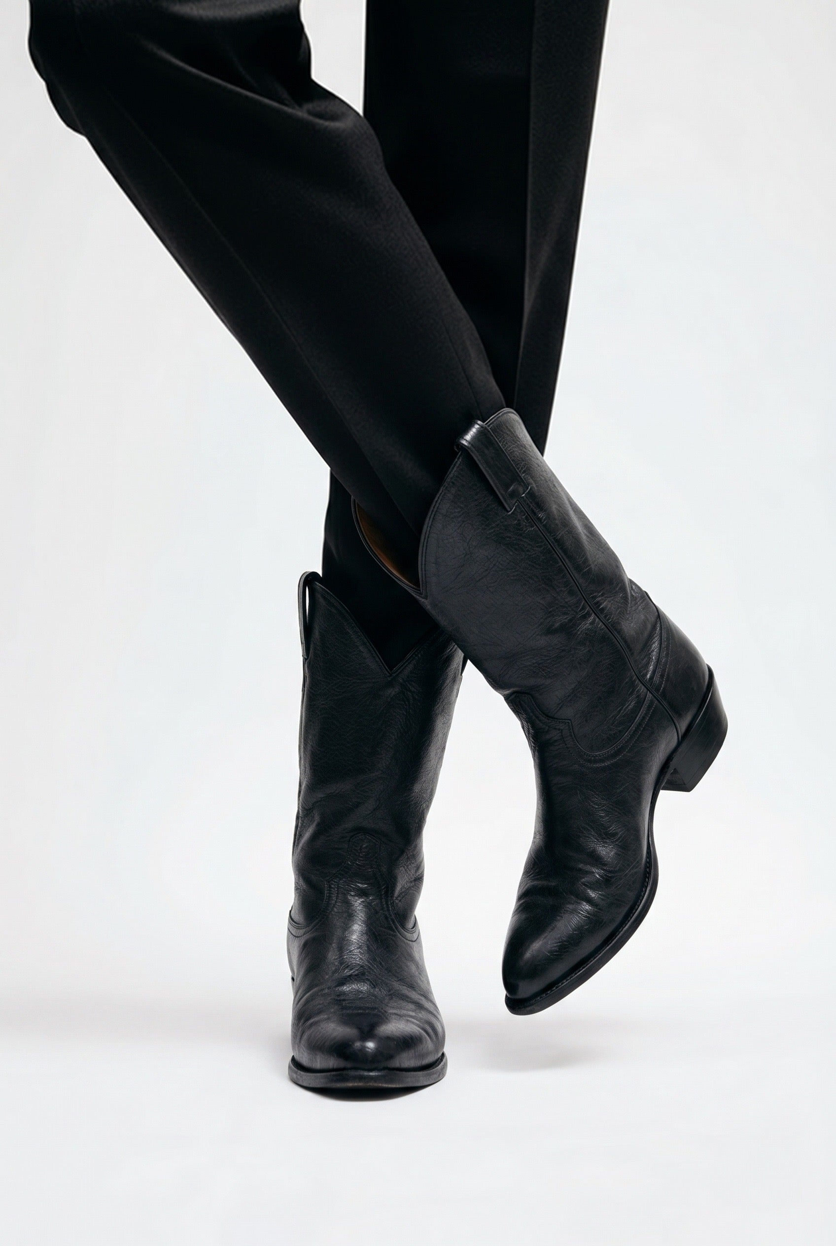 Men's Black Cowboy Boots