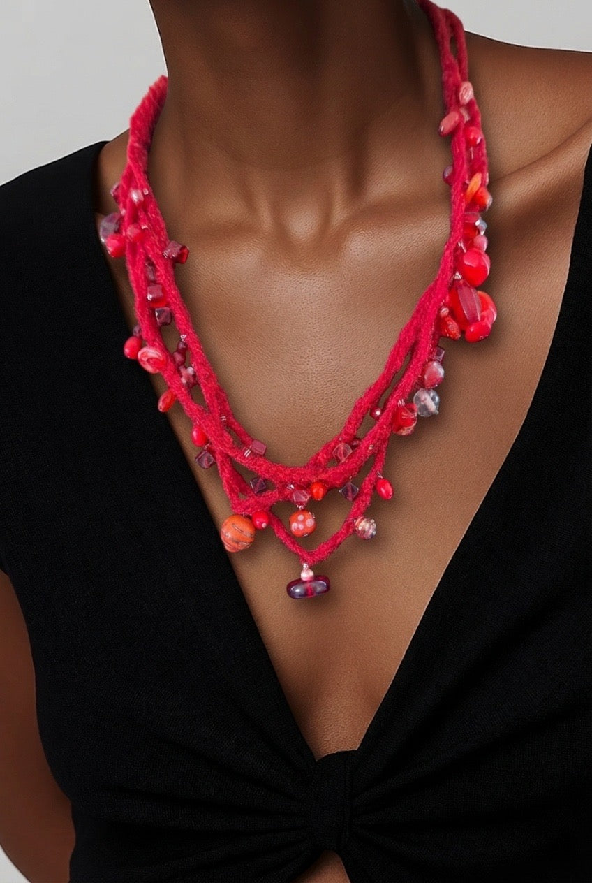 Red Artisan Necklace