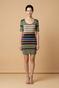 Mini T-Shirt Dress with Back Zipper