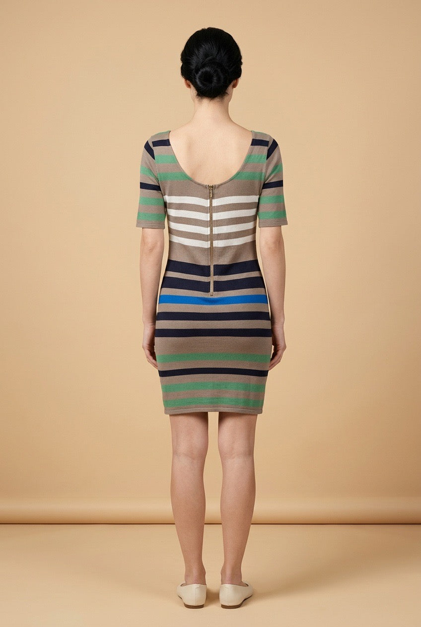 Mini T-Shirt Dress with Back Zipper