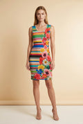 Flowers and Stripes Summer Dress