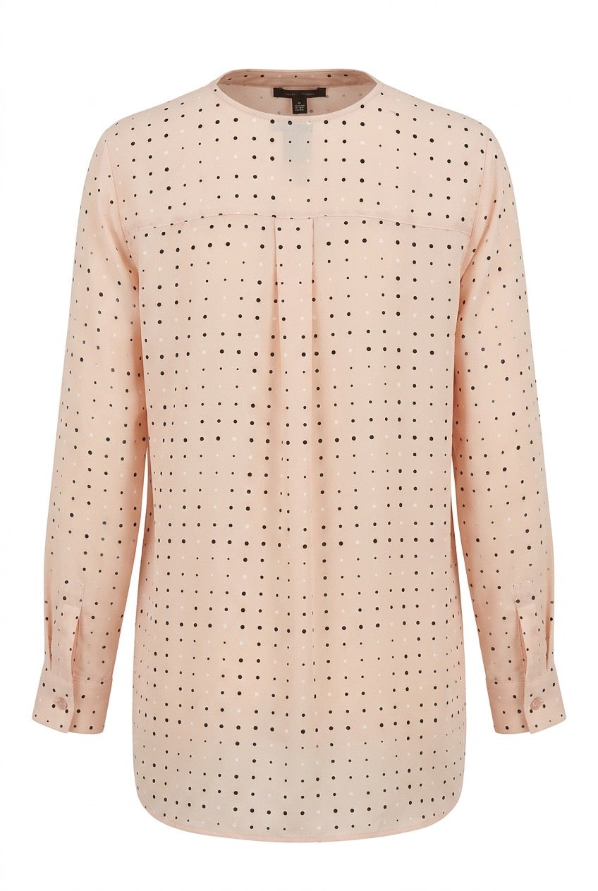 Long Cuffed Sleeve Blouse