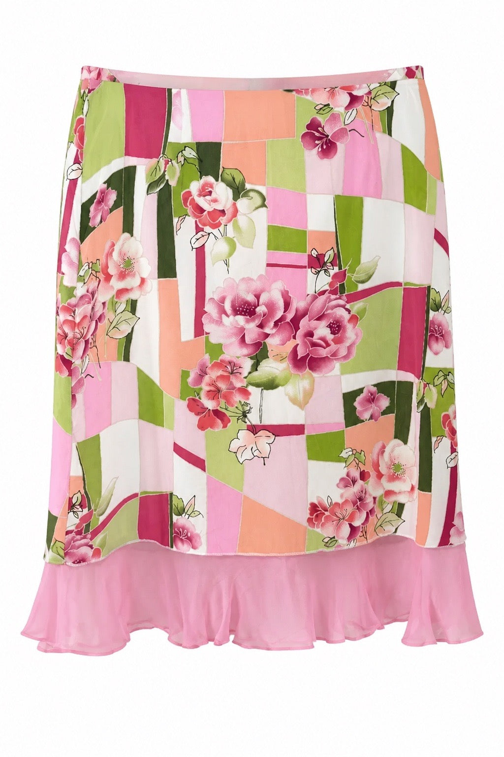 Multi Colored Pink Skirt